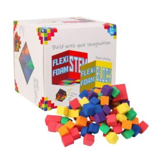 Foam Blocks - Soft Stacking Blocks | Toddler Foam Block for Toddler Baby Kids Preschool | Education & Learning Toys | Safe Active Play and Building | Games Sticky Cubes