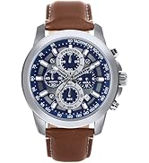 PINDOWS Watches for Men, Men's Analog Quartz Chronograph Watches Waterproof Business Casual Dress...