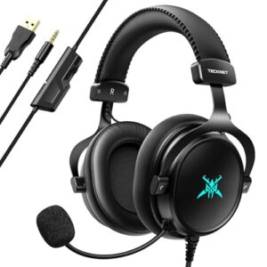 TECKNET Wired Gaming Headset for PC