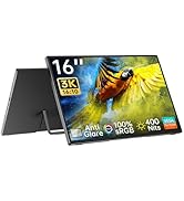 Intehill 4K Portable Monitor, 13.4 Inch Touchscreen Monitor 3840x2400 IGZO Anti-Glare Touch Monit...