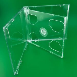 10 X Premium Double CD Jewel Cases with Clear Tray 10.4mm Spine Pre-Assembled (18940)