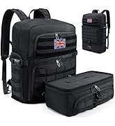 BERTASCHE 15.6 Inch Laptop Lunch Backpack with Insulated Cooler Box, Work Backpack for Tactical, ...