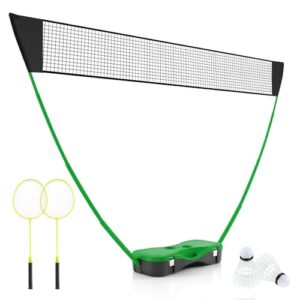 COSTWAY Portable Badminton Net Set