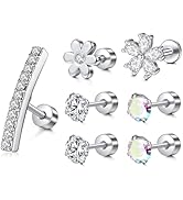 Rajnard Stainless Steel Fake Nose Ring 3mm Multicoloured Nose Stud 8mm Silver Black Gold Fake Nos...