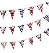 VE Day 80th Anniversary Flag,Ve Day 80th Anniversary Celebration Decorations Bunting Banner 2025 ...