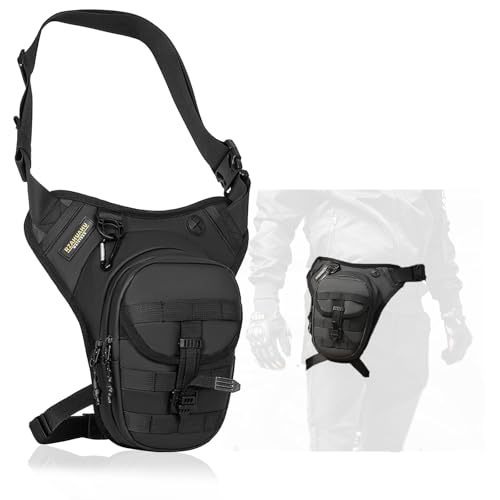 Drop Leg Bag for Men Women Motorcycle Leg Bags Tactical Fanny Pack Outdoor Thigh Harness Bag for Hiking Climbing Cycling Fishing Riding