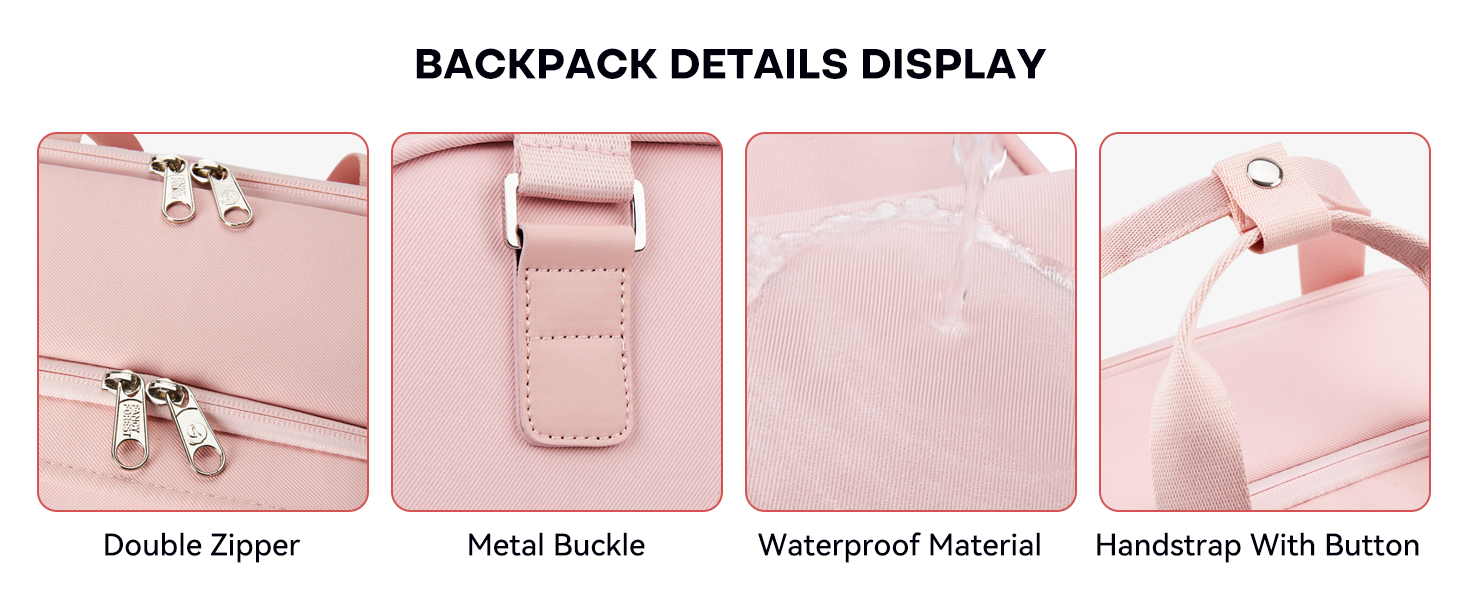 pink backpack