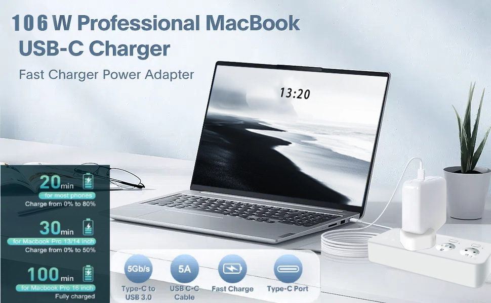 USB C to C laptop power adapter