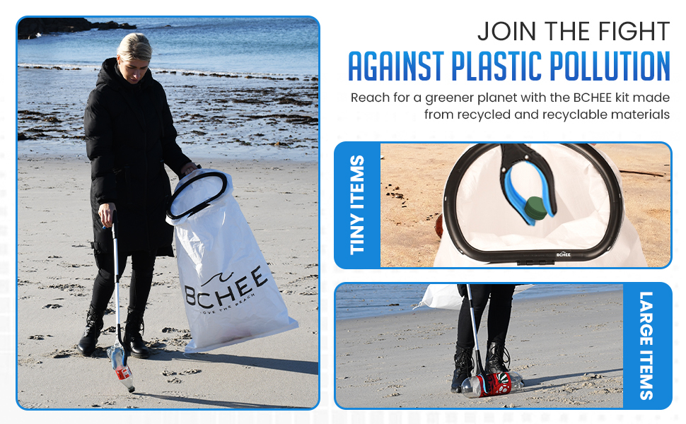 Join the fight against plastic pollution, made from recycled and recyclable materials