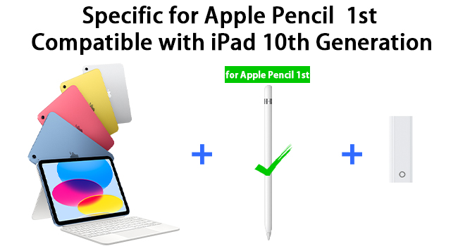 USB-C to Pencil Adapter for Apple Pencil 1st Generation iPad 10th Gen 2022