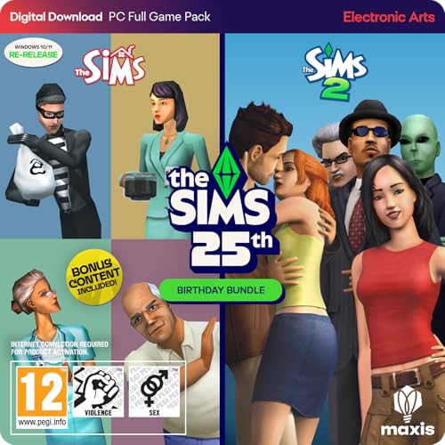 The Sims 25th Birthday Bundle PCWin | Downloading Code EA App - Origin | VideoGame | English