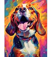 Bowetile DIY Lion Diamond Painting, Colourful Lion Diamond Art Painting Kits for Adults, Animal F...