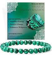 Bivei Crystal Bracelet for Women 6mm Beaded Semi Precious Natural Stone Stretch Elastic Jewelry Y...