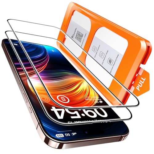 TOCOL 2 Pack for iPhone 16 Pro Max Screen Protector 6.9-Inch [Instant Installation]