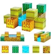 Kid Odyssey Magnetic Blocks, Build Mine Magnet World Set for Kids, Magnetic Construction Toys wit...