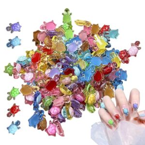 Zwpontia 300 Pieces Resin Turtle For Crafts Tiny Animals Decoration Tiny Things Tiny Turtle For Fairy Garden Landscaping Decoratio