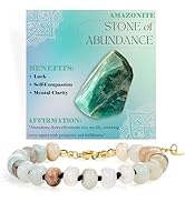 Bivei Crystal Bracelet for Women, Natural Gemstone Beaded Bracelets Handmade Jewelry Yoga Protect...