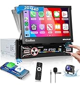 Hodozzy Single Din Car Stereo 2G 64GB Android 13 with Wireless Carplay Android Auto
