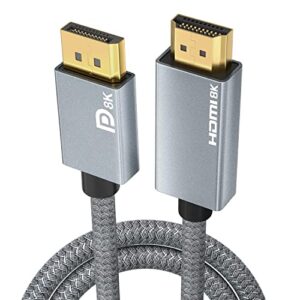 8K DisplayPort 1.4 to HDMI 2.1 Cable