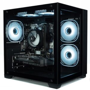 Gaming PC - Desktop Computer | Intel i5-12400F | Nvidia RTX 4060 | 16GB RGB RAM | 1TB NVMe SSD - Air Cooler | 500W 80+ PSU - WIFI | Windows 11 | (KZ 900V2