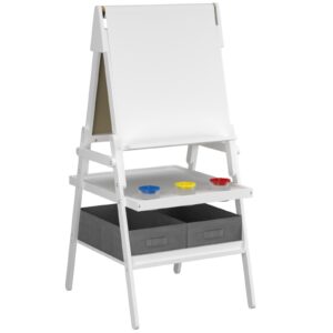 GYMAX Wooden Kids Easel