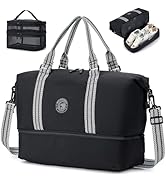 SPAHER easyJet Cabin Bag 45x36x20 Foldable Travel Duffle Bag with Shoes Compartment Carry-on Trav...