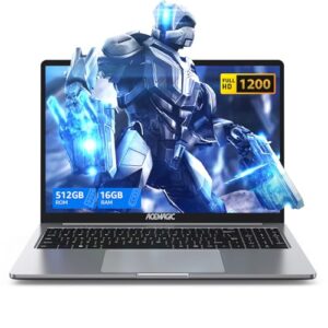 ACEMAGIC Laptop Computer 16 inch - Quad-Core Alder Lake N-97 Processor Up to 3.6GHz (Beat N5095) Notebook Computer