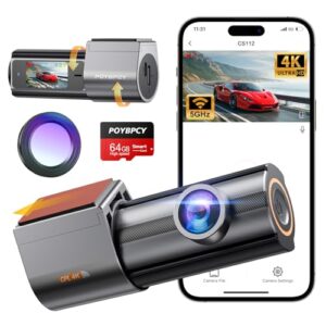 Dash Cam Front 4K Built-in 5GHz WiFi with CPL