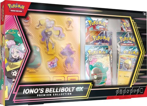 Pokémon TCG: Iono’s Bellibolt ex Premium Collection (1 full-art foil promo card