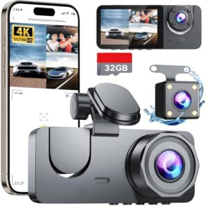 4K HD Dash Cam Front and Rear
