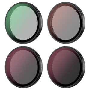 JJC 4 Pack ND CPL Filter Kit Compatible with DJI Osmo Action 5 Pro 4 3 Camera