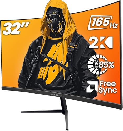 CRUA 32" Curved Gaming Monitor