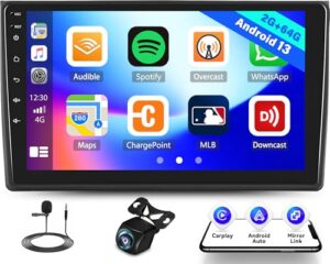 CAMECHO Car Stereo for Audi A4 S4 RS4 2002-2008 with Wireless Carplay Android Auto