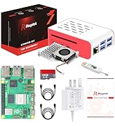 iRasptek Raspberry Pi 5 16GB Starter Kit - 256GB Edition of OS-Bookworm Pre-installed(Aluminum Case)