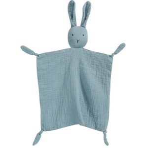 PEIPEIWU Organic Cotton Muslin Lovey Blanket