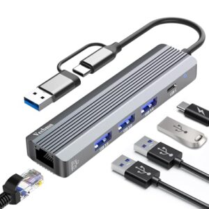 5 In 2 USB C Hub Ethernet 1000M