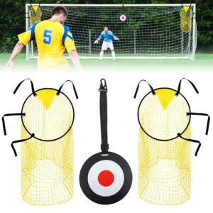 GOZINA 3PCS Football Training Equipment Includes 2 Top Bins Football Targets and 1 Football Target