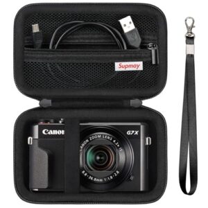 Supmay Hard Travel Case for Canon Powershot G7 X Mark II/ G7 X Mark III Digital Camera