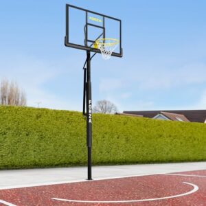 FORZA Adjustable Basketball Post & Hoop [Socketed] – Regulation Size Rim & Durable Backboard
