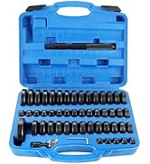 DASBET 10pcs Axle Bushing Bearing Race & Seal Install Driver Master Aluminum Tool Set