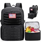 BERTASCHE Lunch Backpack for Women, 15.6 Inch Laptop Backpack with Insulated Cooler Lunch Box, Wo...