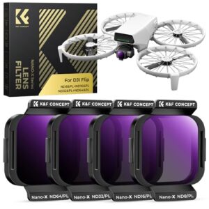 K&F Concept 4-Pack ND/PL Filters Compatible with DJI Flip - ND8&PL