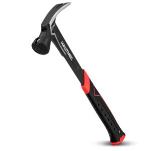 HAUTMEC 20 oz. One Piece Forged Framing Hammer with Straight Rip Claw
