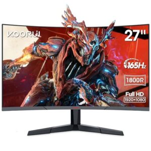 27 Inch 165Hz Gaming Monitor Curved - 1ms Response Time