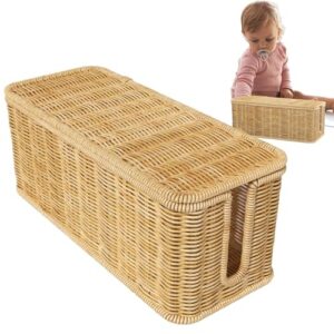 SVCEQZE Rattan Cable Management Box