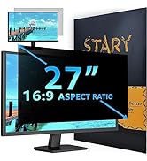 STARY Computer Privacy Screen 24 Inch for Widescreen 16:9 Monitor, Removable Anti Glare Blue Ligh...