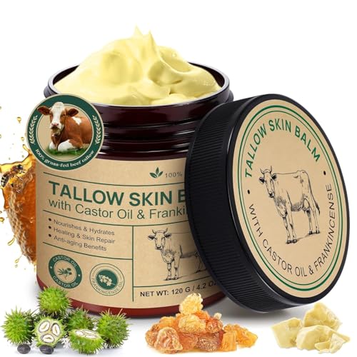 Tallow Castor Oil Frankincense Oil Handmade Skin Balm