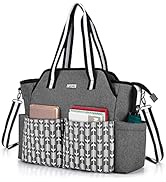 CURMIO Teacher Work Bag, Portable Teacher Tote Bag with Padded Sleeve and Compartments for Laptop...