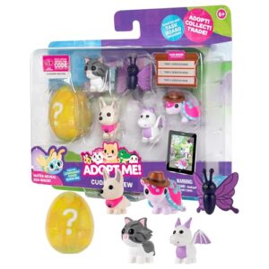 Adopt Me! Pets Multipack Cuddle Crew - Hidden Pet - Top Online Game - Exclusive Virtual Item Code Included - Fun Collectible Toys for Kids Featuring Your Favourite Pets