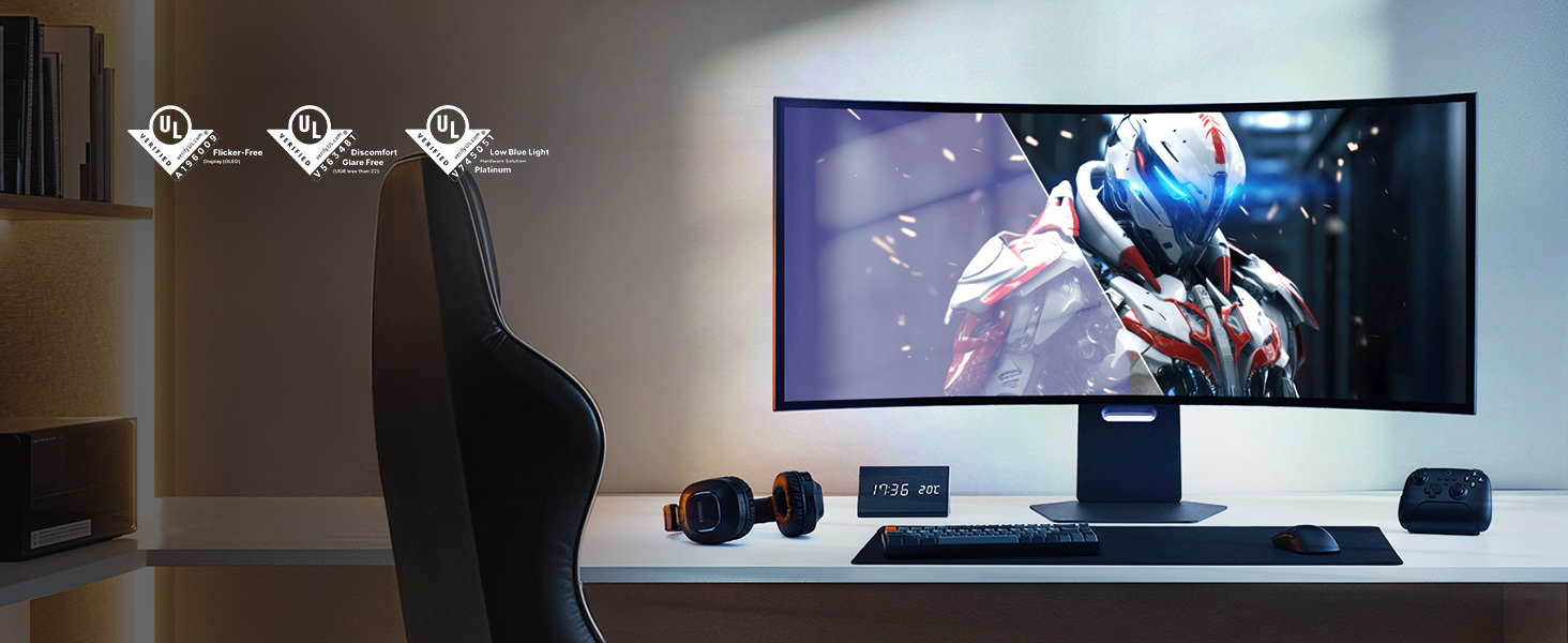 Anti-glare, Low blue light 